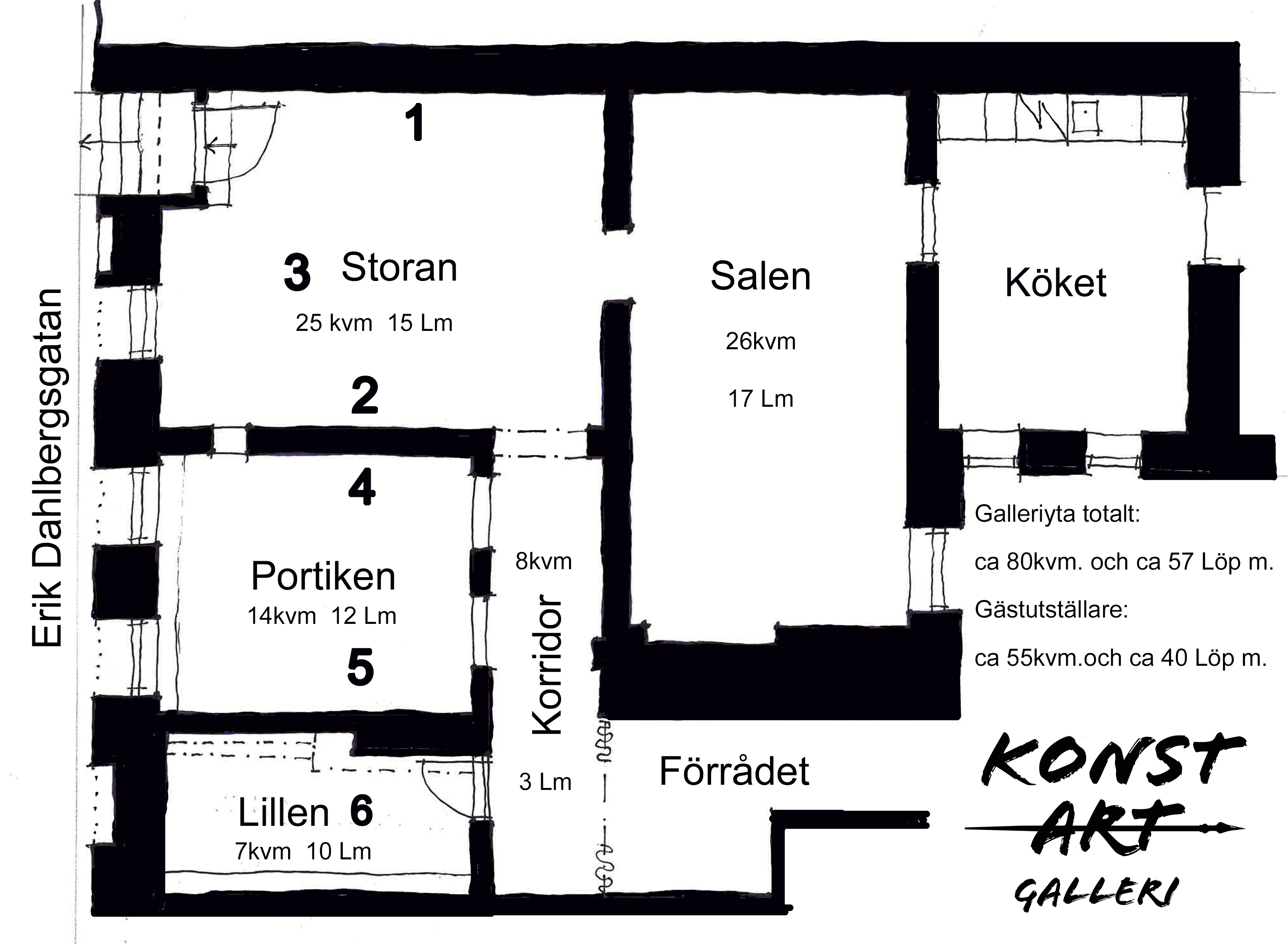 Planritning — KonstArt Galleri